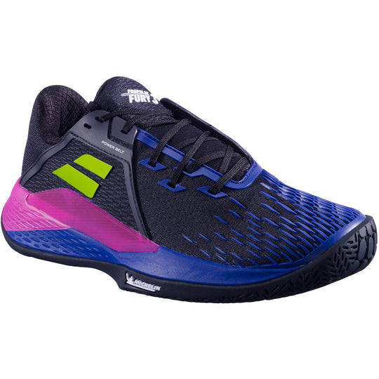 3A0F25C208-2050 Babolat Men's Propulse Fury 3 All Court Tennis Shoes (Black/Dark Blue)