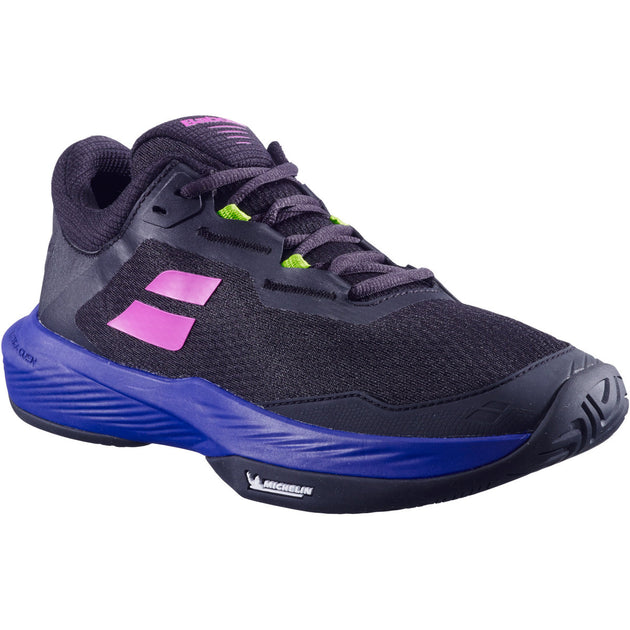 3A0F25C529-2050 Babolat Men's SFX4 All Court Tennis Shoes (Black/Dark Blue)