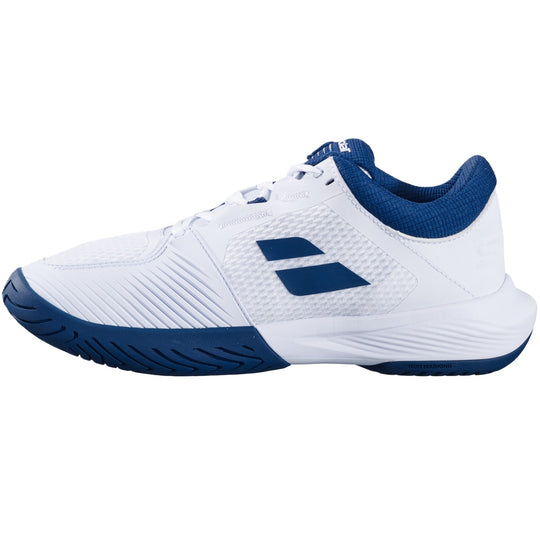 3A0S25A529-1005 Babolat Men's SFX4 All Court Tennis Shoes (White/Estate Blue)