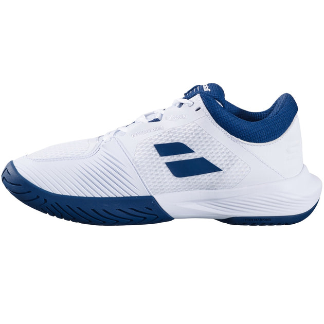 3A0S25A529-1005 Babolat Men's SFX4 All Court Tennis Shoes (White/Estate Blue)