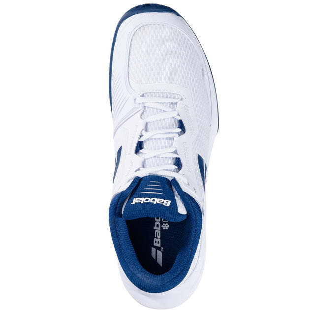 3A0S25A529-1005 Babolat Men's SFX4 All Court Tennis Shoes (White/Estate Blue)