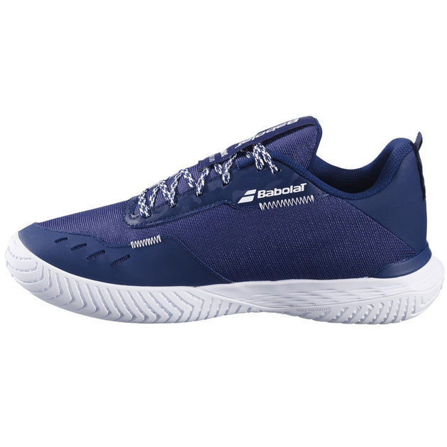 3A0S25A555-4131 Babolat Men's SFX Evo All Court Tennis Shoes (Dark Blue/White)
