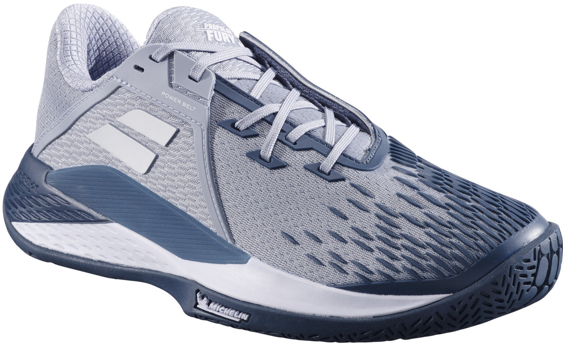 3A0S25B208-3035 Babolat Men's Propulse Fury 3 All Court Tennis Shoes (Grey/White)
