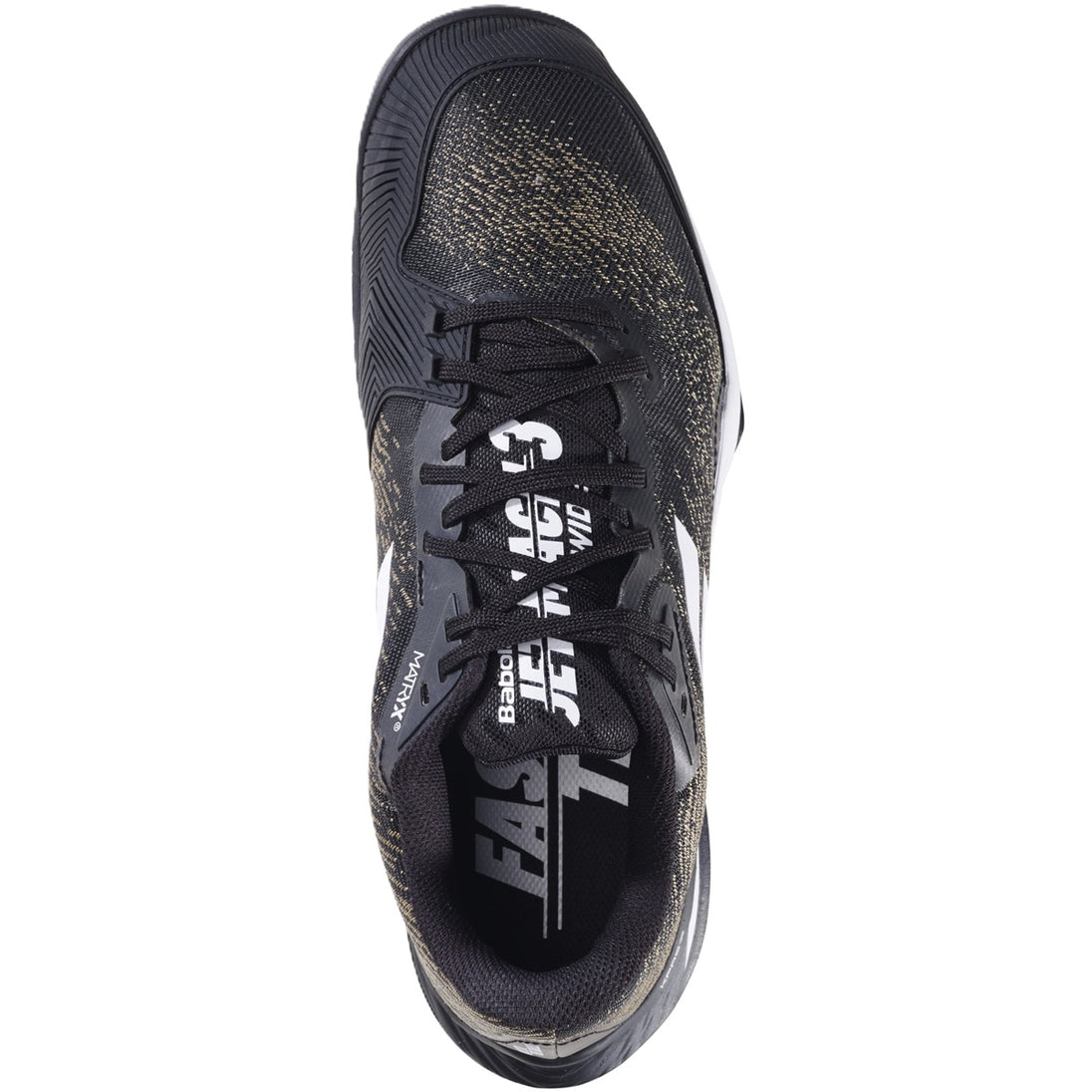 3A0S25B629-2001 Babolat Men's Jet Mach 3 All Court Tennis Shoes (Black/White)
