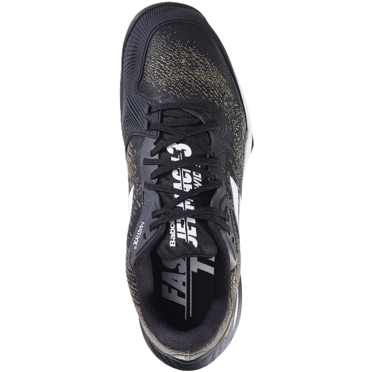 3A0S25B629-2001 Babolat Men's Jet Mach 3 All Court Tennis Shoes (Black/White)