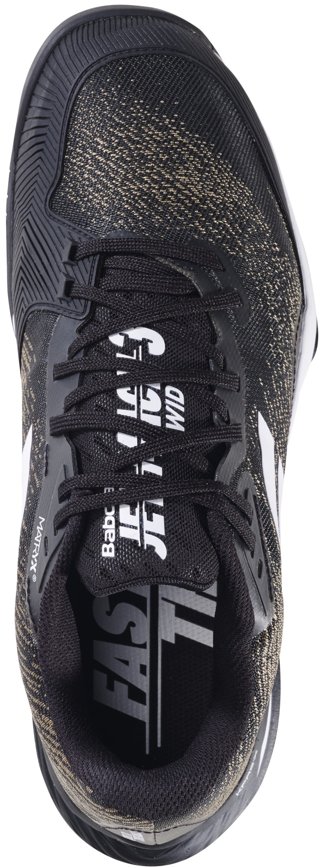 3A0S25B846-2001 Babolat Men's Jet Mach 3 Wide All Court Tennis Shoes (Black/White)