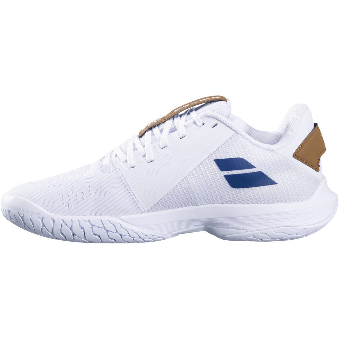 3A0S25C686-1097 Babolat Men's Jet Tere 2 All Court Wimbledon Tennis Shoes (White/Blue Navy)