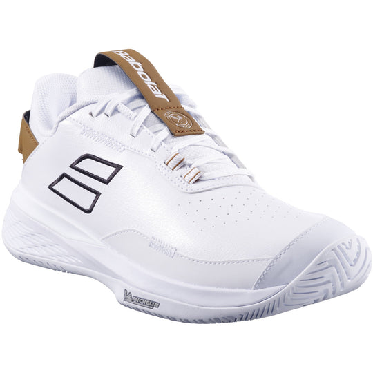 3A0S25C938-1096 Babolat Men's SFX Evo All Court Wimbledon Tennis Shoes (White/After Dark)