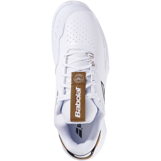 3A0S25C938-1096 Babolat Men's SFX Evo All Court Wimbledon Tennis Shoes (White/After Dark)
