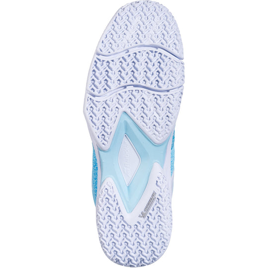3A1F25C757-4121 Babolat Women’s Sensa Padel Shoes (Sky Blue/Tigerlily)