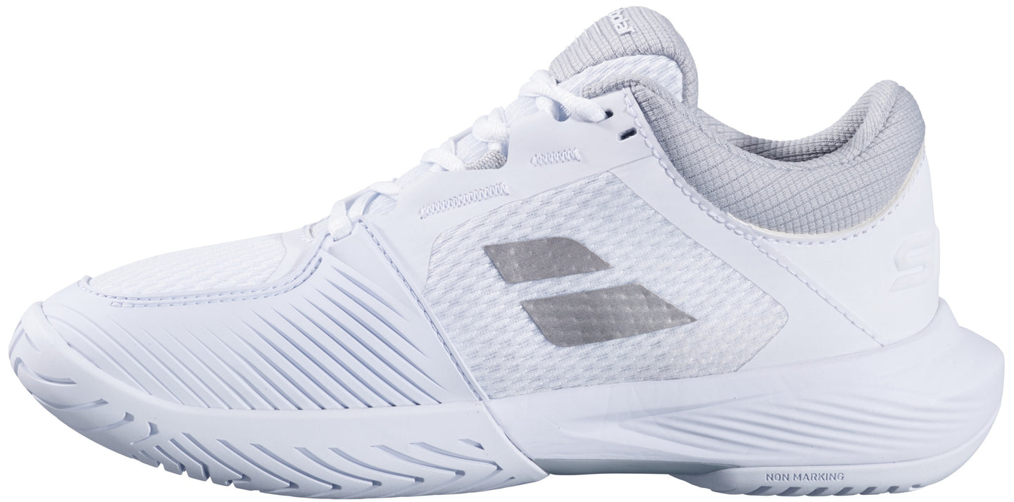 3A1S25A530-1019 Babolat Women's SFX4 All Court Tennis Shoes (White/Silver)