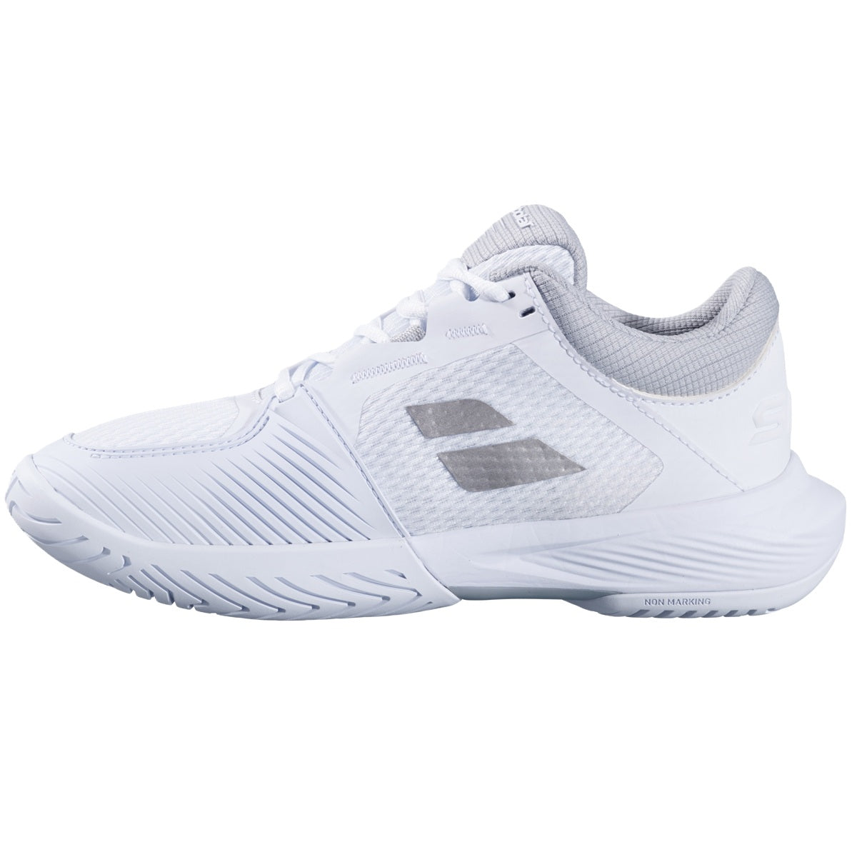 3A1S25A530-1019 Babolat Women's SFX4 All Court Tennis Shoes (White/Silver)