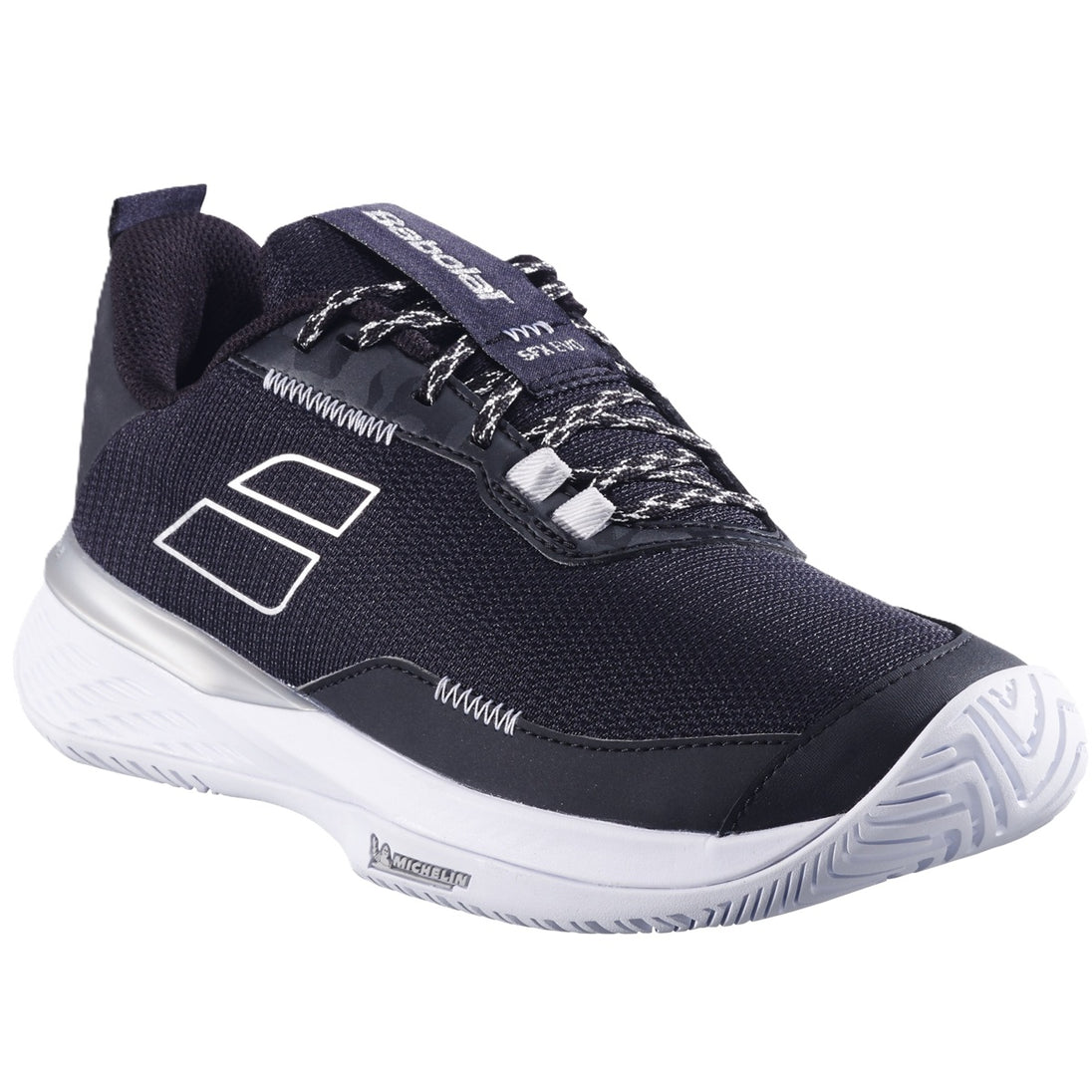 3A1S25A556 Women's SFX Evo All Court Tennis Shoes (Black/Silver)
