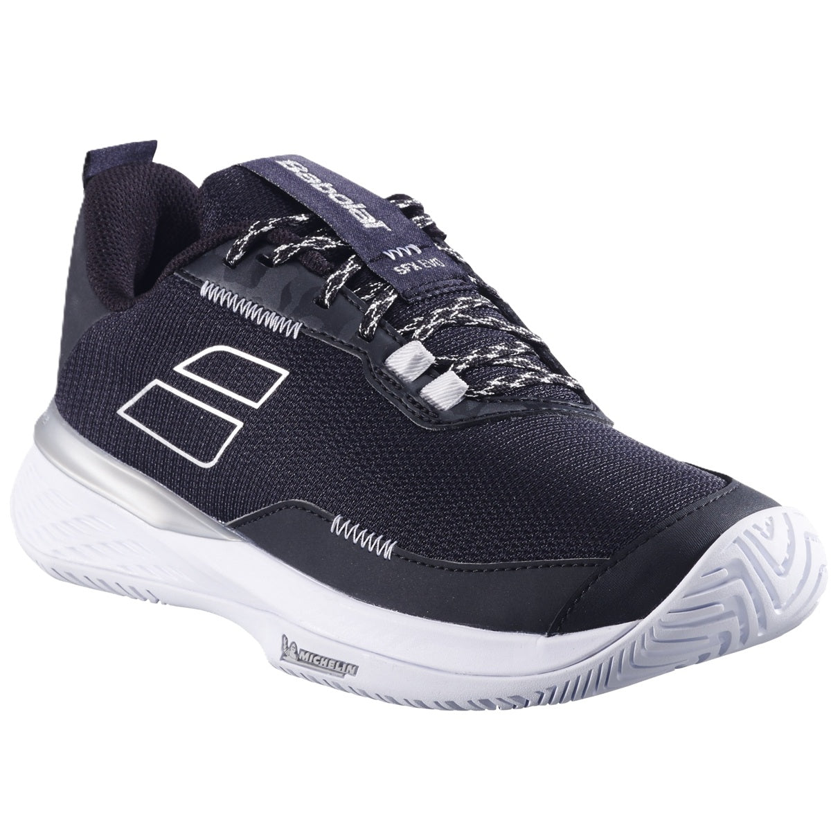 3A1S25A556 Women's SFX Evo All Court Tennis Shoes (Black/Silver)