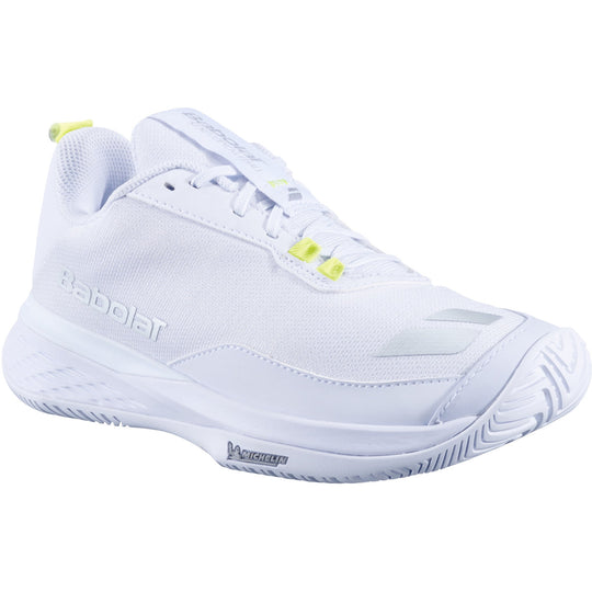 3A1S25A953-1019 Babolat Women's SFX Evo Pickleball Shoes (White/Silver)