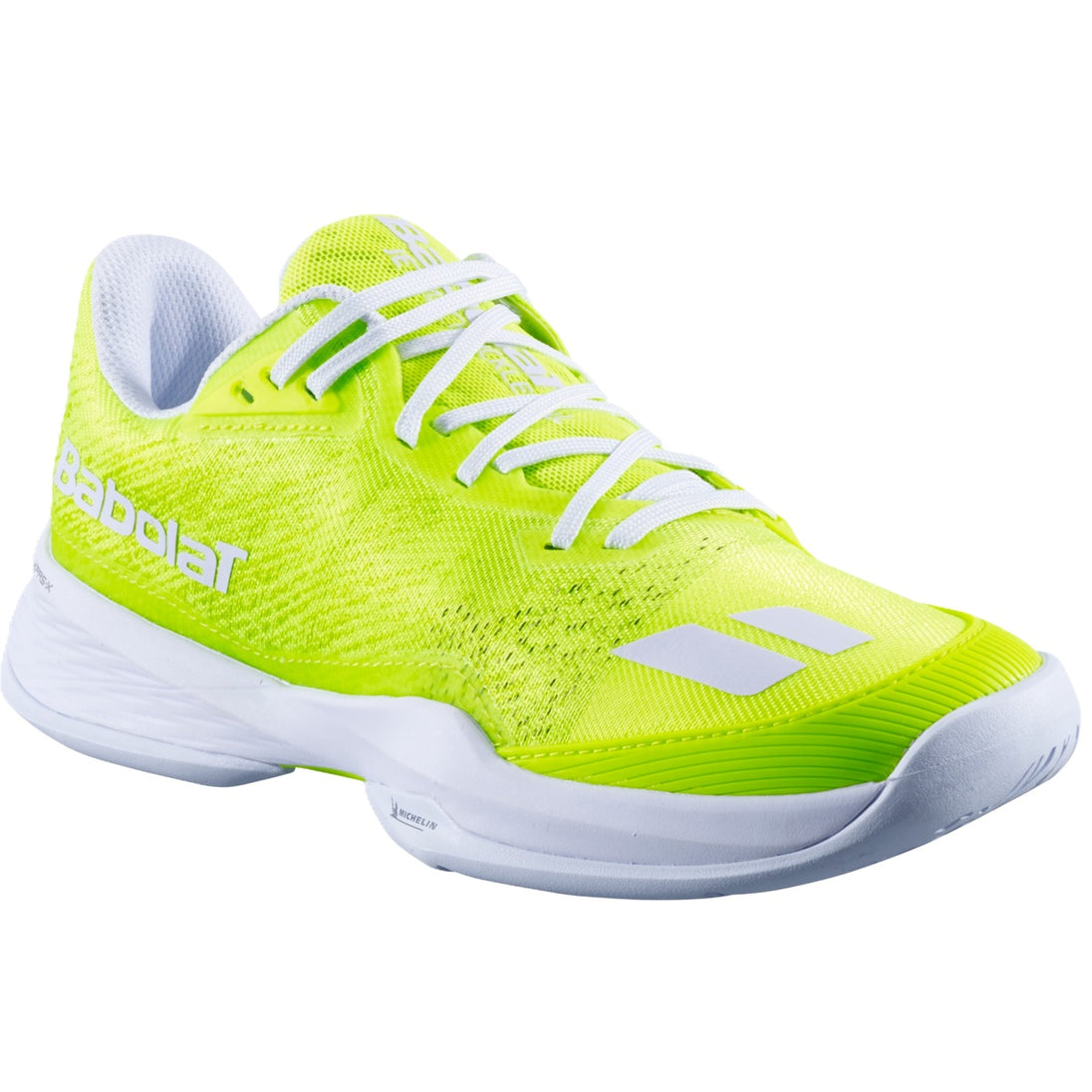 3A1S25B933-7022 Babolat Women’s Jet Mach Pickleball Shoes (Fluo Yellow/Estate Blue)