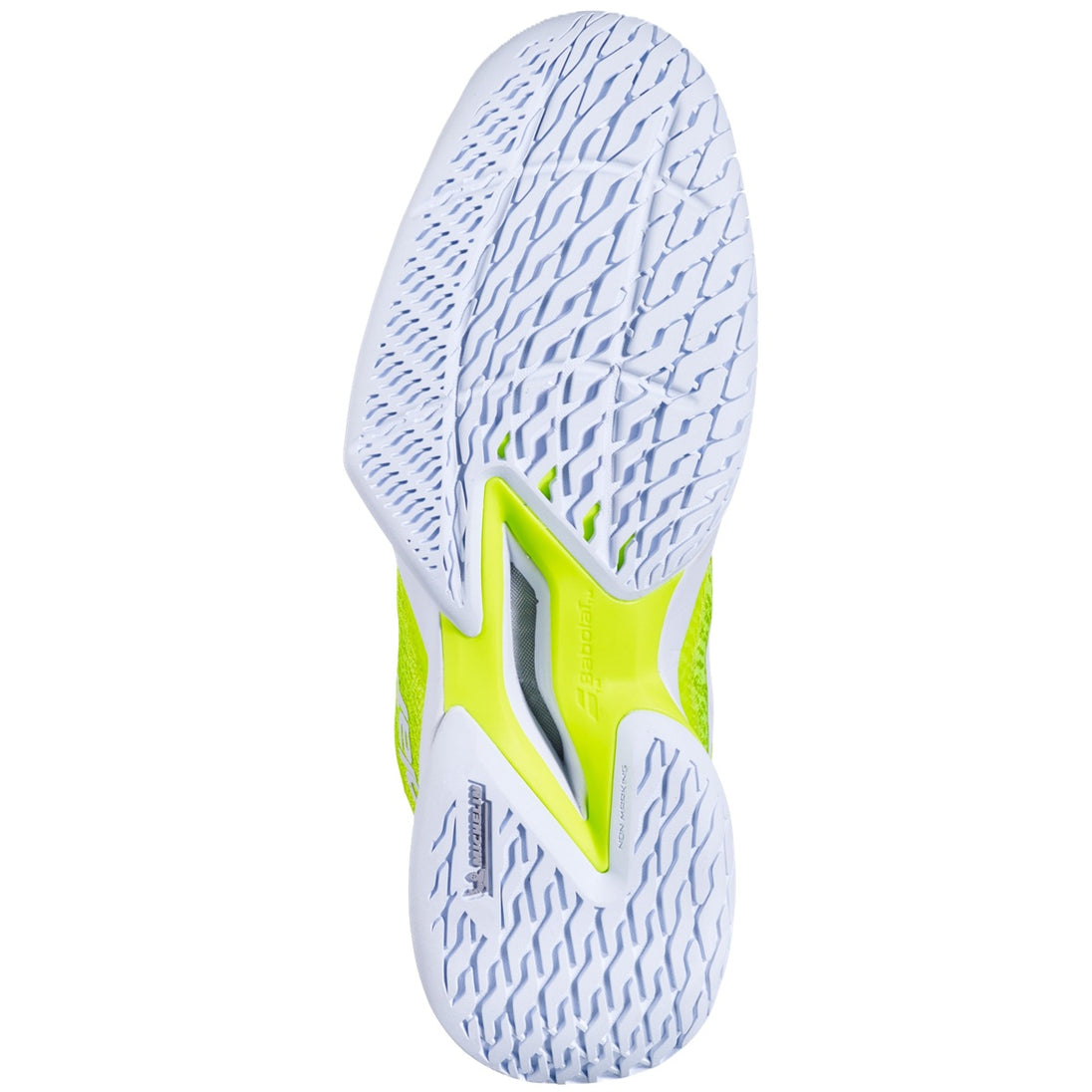 3A1S25B933-7022 Babolat Women’s Jet Mach Pickleball Shoes (Fluo Yellow/Estate Blue)