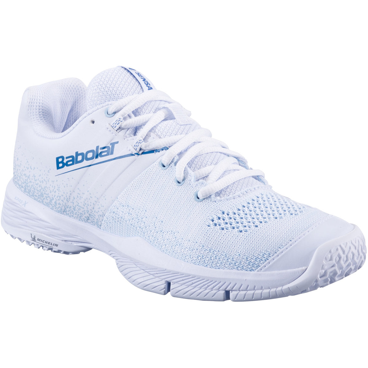 3A1S25C757-1104 Babolat Women's Sensa Padel Shoes (White/Cool Blue)