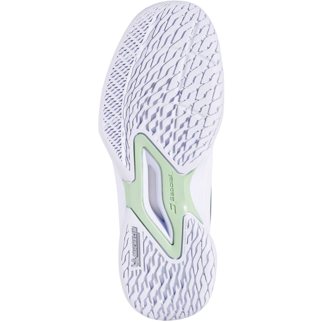 3K2S25A553-1071 Babolat Junior Propulse 3 All Court Wimbledon Tennis Shoes (White/Dark Green)
