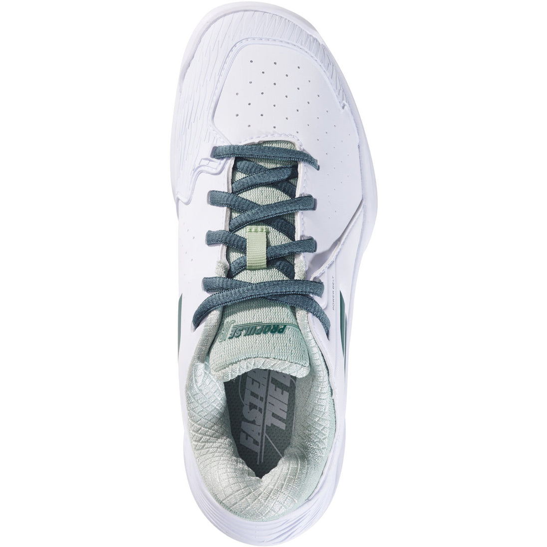 3K2S25A553-1071 Babolat Junior Propulse 3 All Court Wimbledon Tennis Shoes (White/Dark Green)