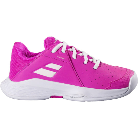 3K3F25A884-5008 Babolat Junior Propulse 3 All Court Tennis Shoes (Fandango Pink)