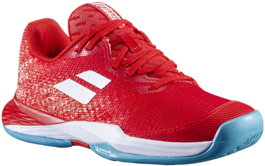 3K3S25A883-5061 Babolat Junior Jet Mach 3 All Court Tennis Shoes (Fiesta Red)