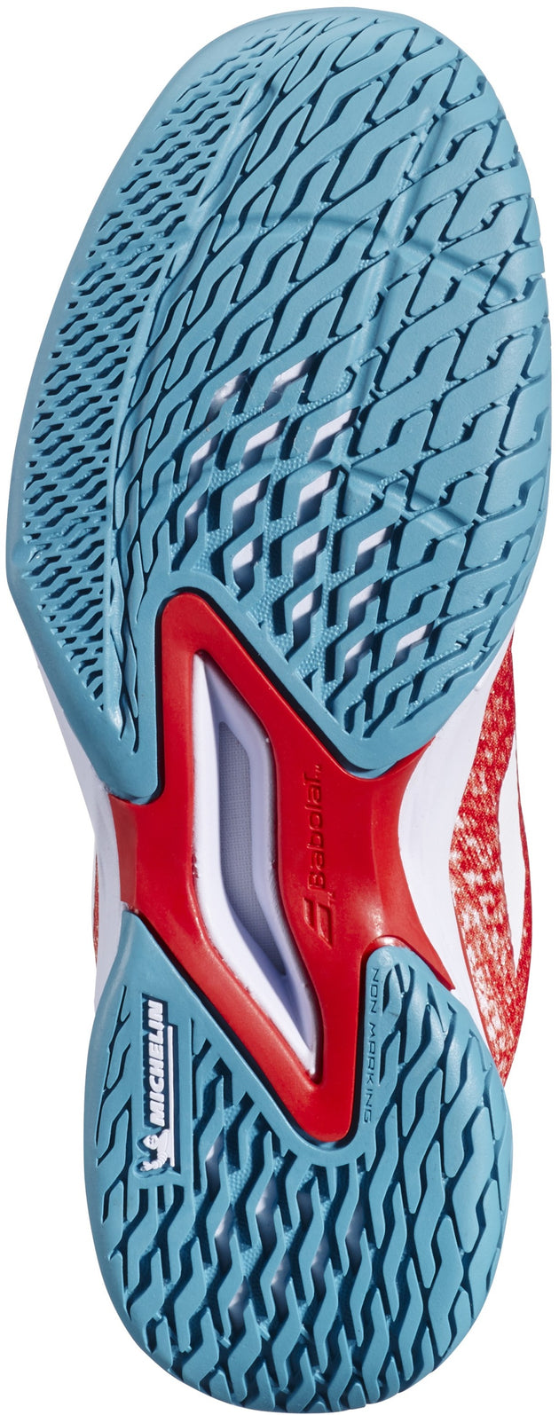 3K3S25A883-5061 Babolat Junior Jet Mach 3 All Court Tennis Shoes (Fiesta Red)
