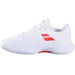 3K3S25A884-1038 Babolat Junior Propulse 3 All Court Tennis Shoes (White/Coral)