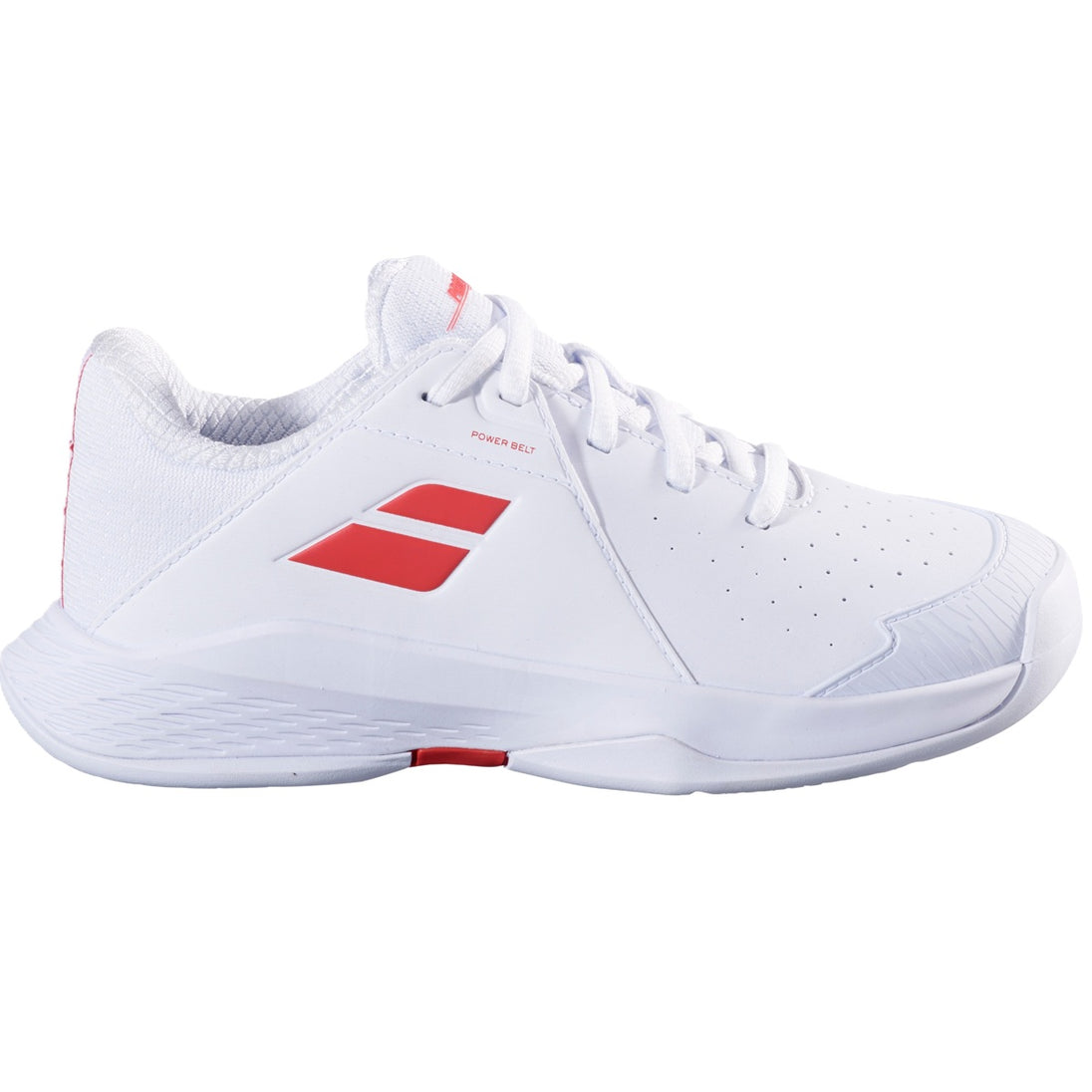 3K3S25A884-1038 Babolat Junior Propulse 3 All Court Tennis Shoes (White/Coral)