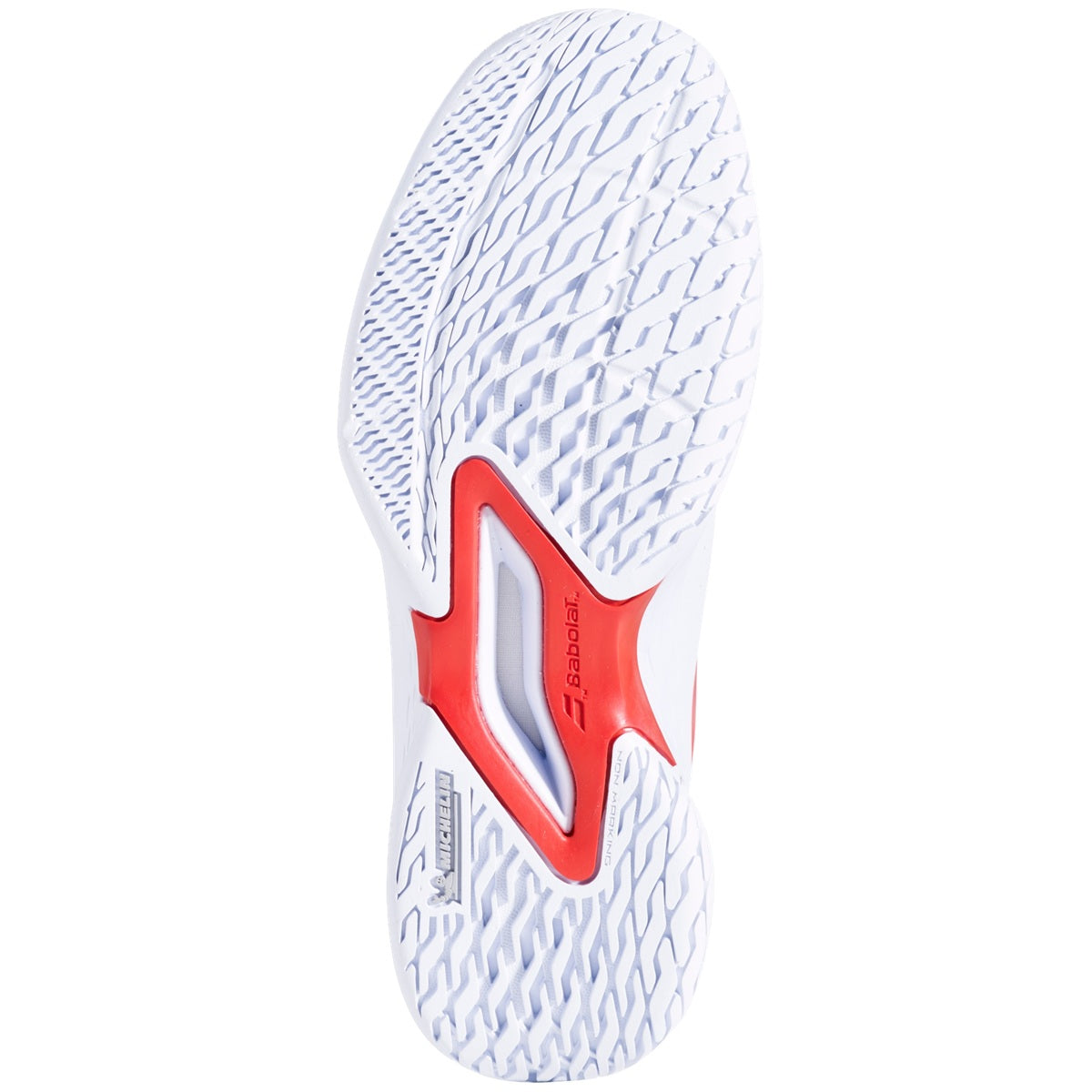 3K3S25A884-1038 Babolat Junior Propulse 3 All Court Tennis Shoes (White/Coral)