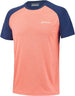 3MTD011-5053 Babolat Men's Play Crew Neck Tennis Training Tee (Fluo Strike/Estate Blue)