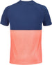 3MTD011-5053 Babolat Men's Play Crew Neck Tennis Training Tee (Fluo Strike/Estate Blue)
