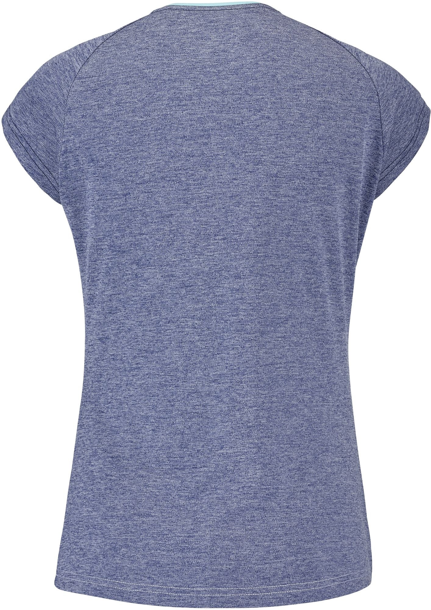 3WTE011-1079 Babolat Women's Play Cap Sleeve Tennis Training Top (White/Blue Heather)