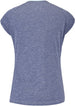 3WTE011-1079 Babolat Women's Play Cap Sleeve Tennis Training Top (White/Blue Heather)