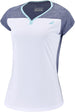 3WTE011-1079 Babolat Women's Play Cap Sleeve Tennis Training Top (White/Blue Heather)