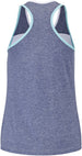 3WTE071-1079 Babolat Women's Play Tennis Tank Top (White/Blue Heather)