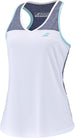 3WTE071-1079 Babolat Women's Play Tennis Tank Top (White/Blue Heather)