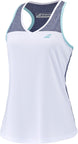 3WTE071-1079 Babolat Women's Play Tennis Tank Top (White/Blue Heather)