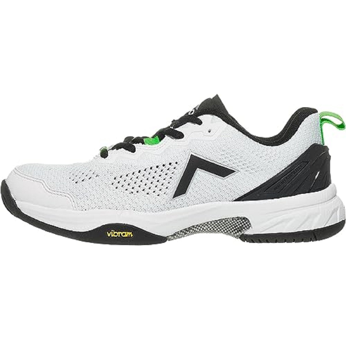 4000-WHGR-5 Tyrol Women's Velocity-V Pickleball Shoes (White/Green) - Left