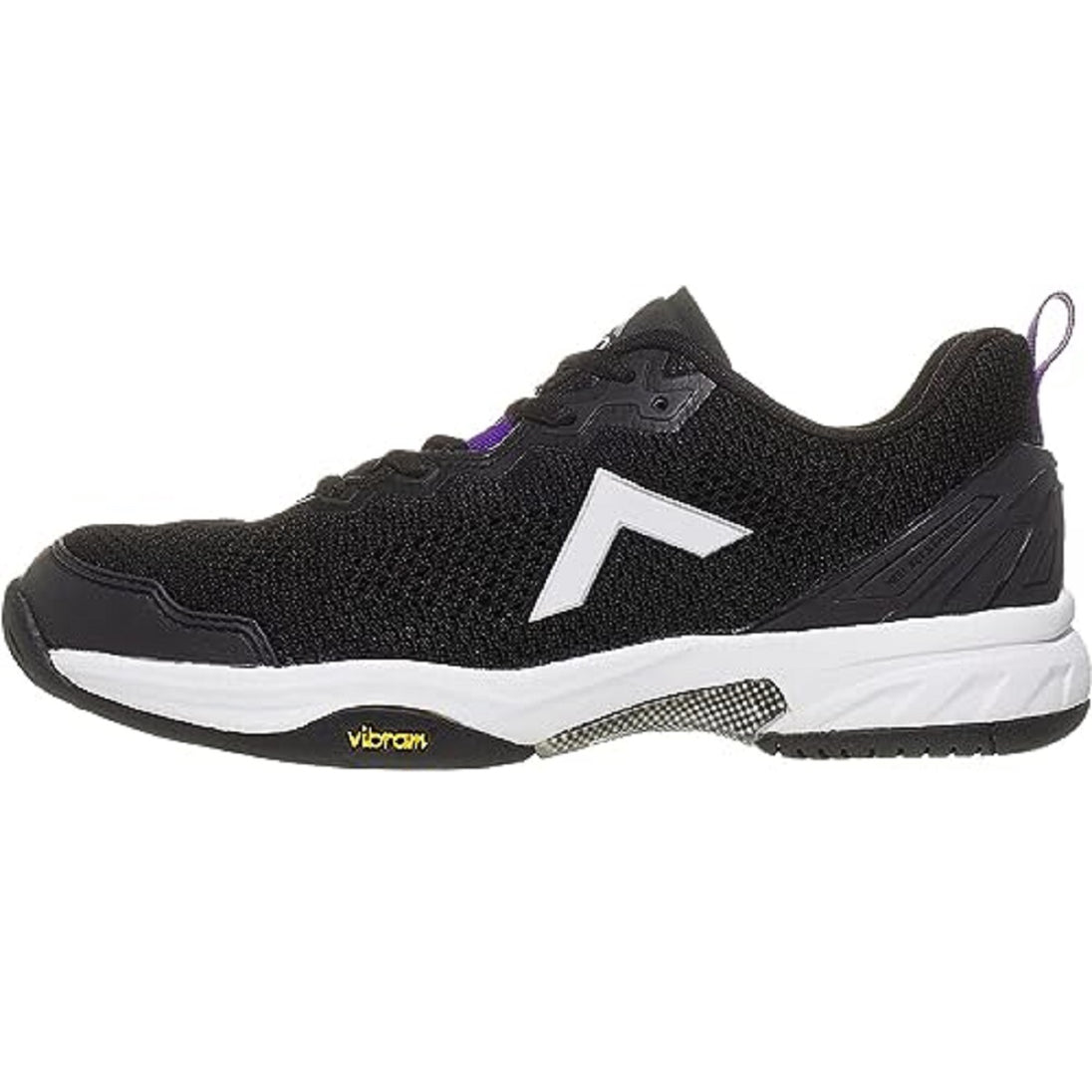 4100-BKPU Tyrol Women's Velocity-V Pickleball Shoes (Black/Purple) - Left