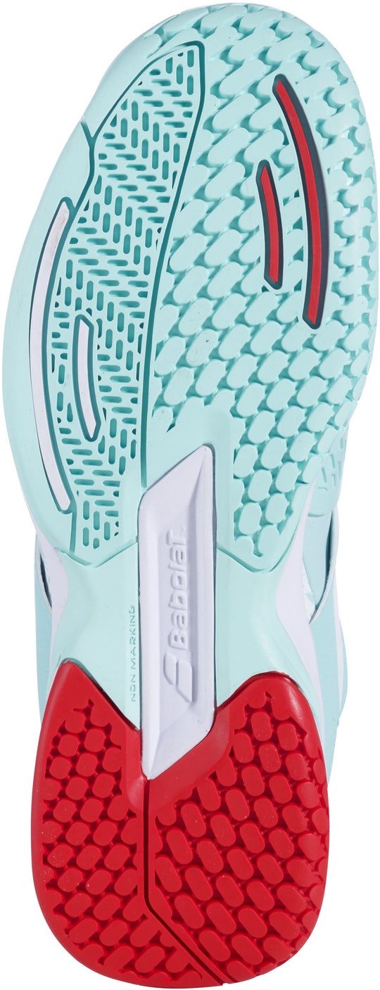 33S23884-4103 Babolat Junior Girls Propulse All Court Tennis Shoe (Yucca/White)