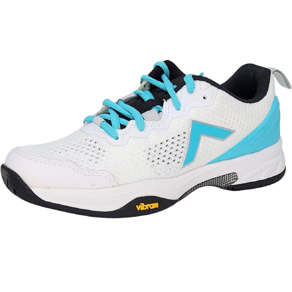 4300-WHTE Tyrol Women's Velocity-V Pickleball Shoes (White/Teal)