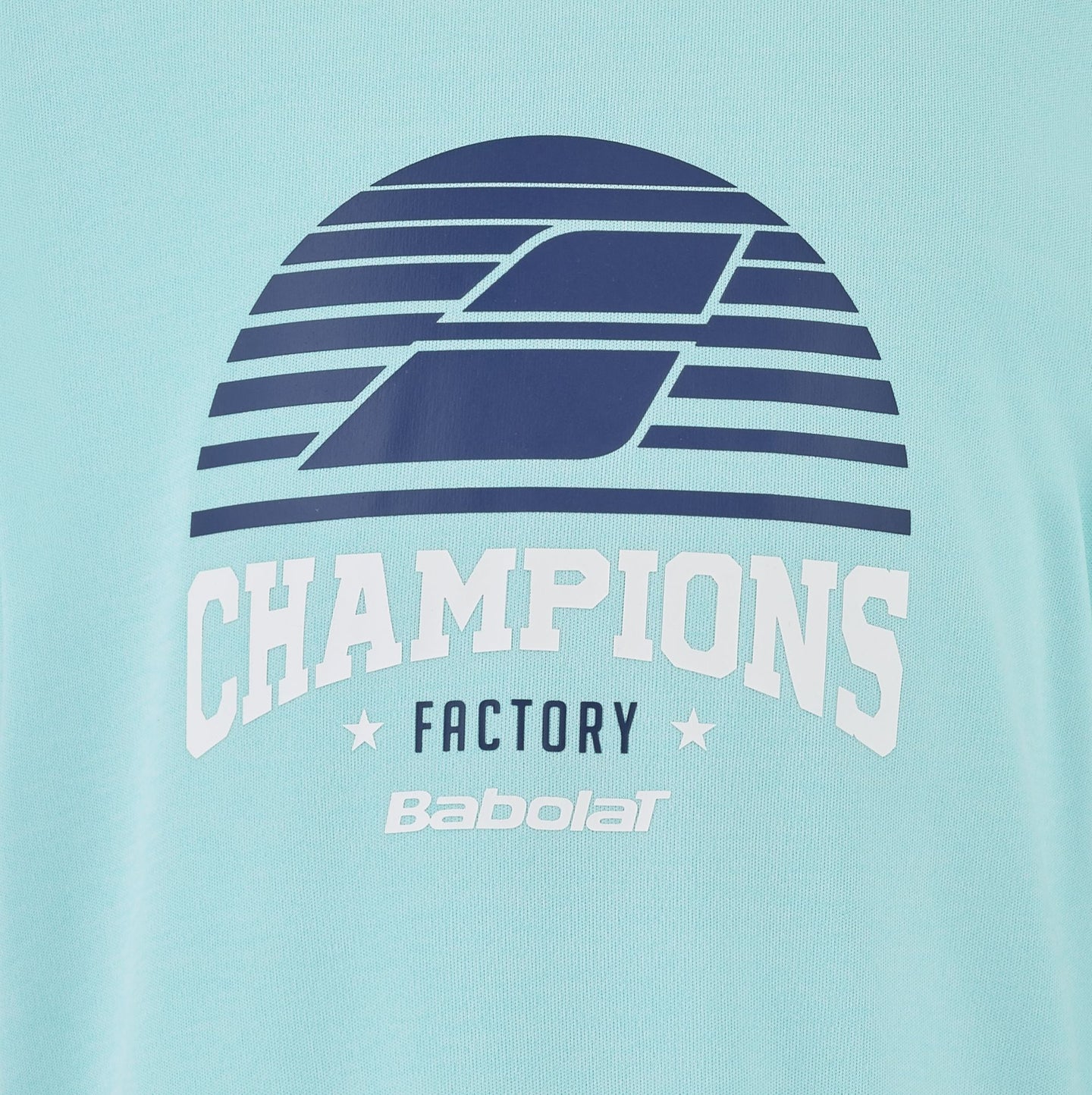 4BTE017-4096 Babolat Boy's Exercise "Champion Factory" Graphic Tennis Tee (Angel Blue Heather)4BTE017-4096 Babolat Boy's Exercise "Champion Factory" Graphic Tennis Tee (Angel Blue Heather)