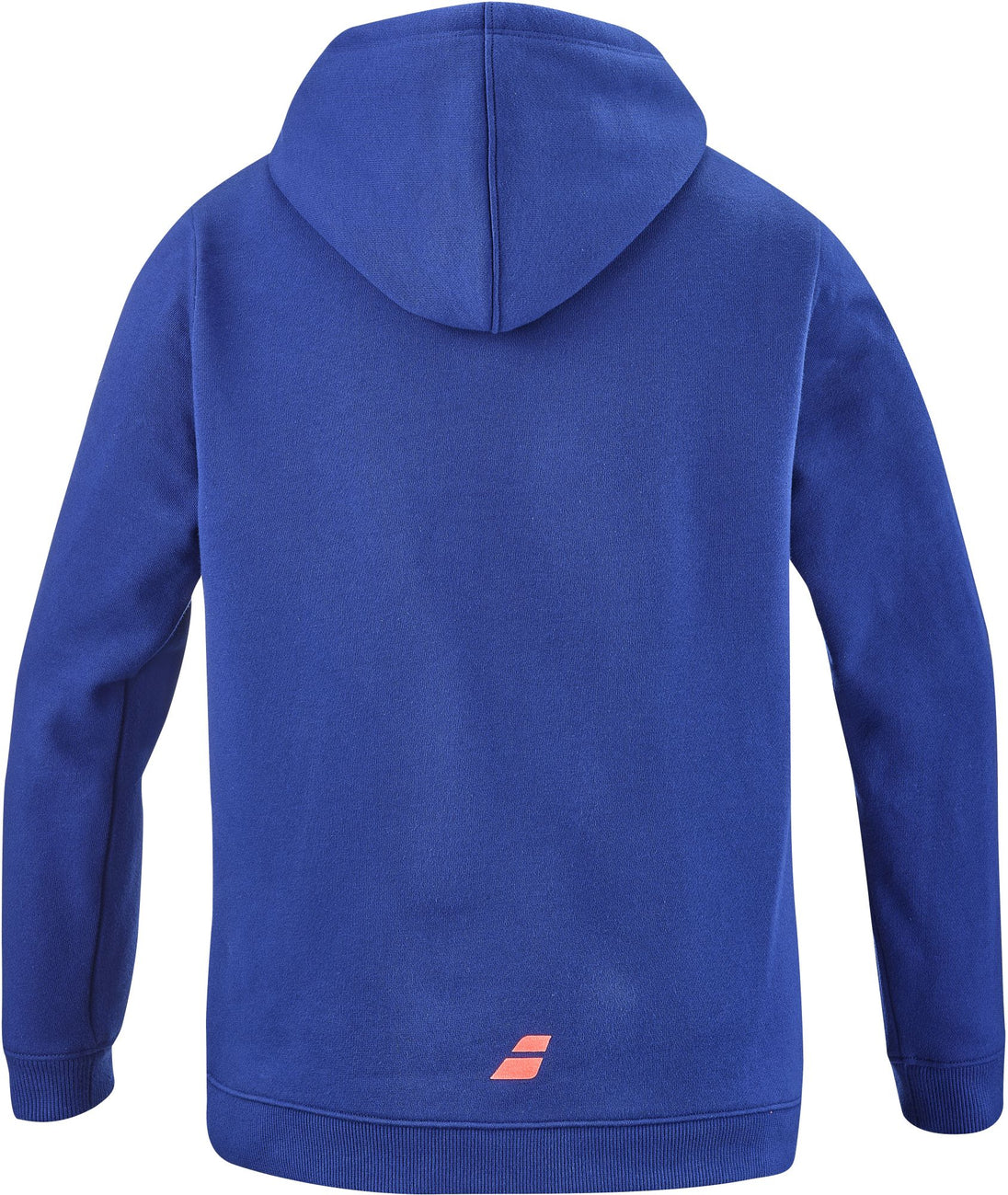 4JTD041-4000 Babolat Juniors Exercise Hooded Tennis Training Sweatshirt (Estate Blue/Fluo Strike)