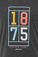 4MS23443-2003 Babolat Men's Exercise Vintage Crew Neck Tennis Tee (Black Heather)