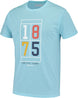 Babolat Men's Exercise Vintage Crew Neck Tennis Tee (Angel Blue Heather)