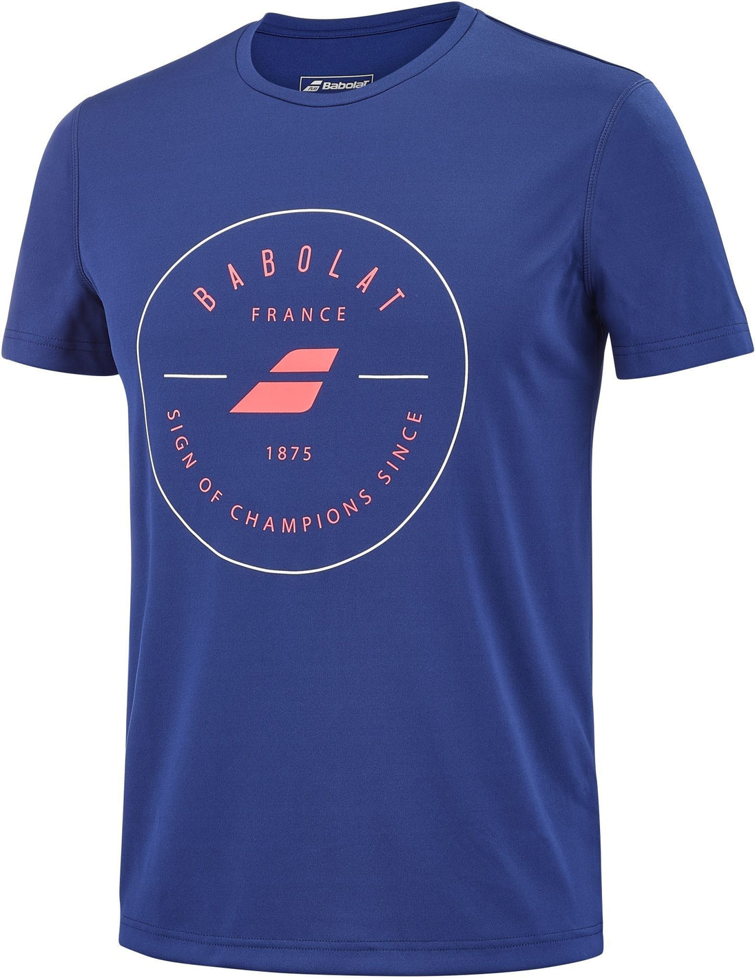 4MTD017-4000 Babolat Men's Exercise Sign of Champions Graphic Tennis Training Tee