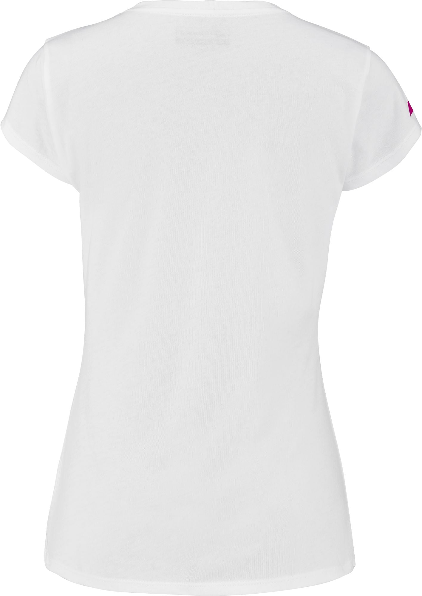 4WS23445-1000 Babolat Women's Exercise "Fresh Ace" Message Tennis Training Tee (White)