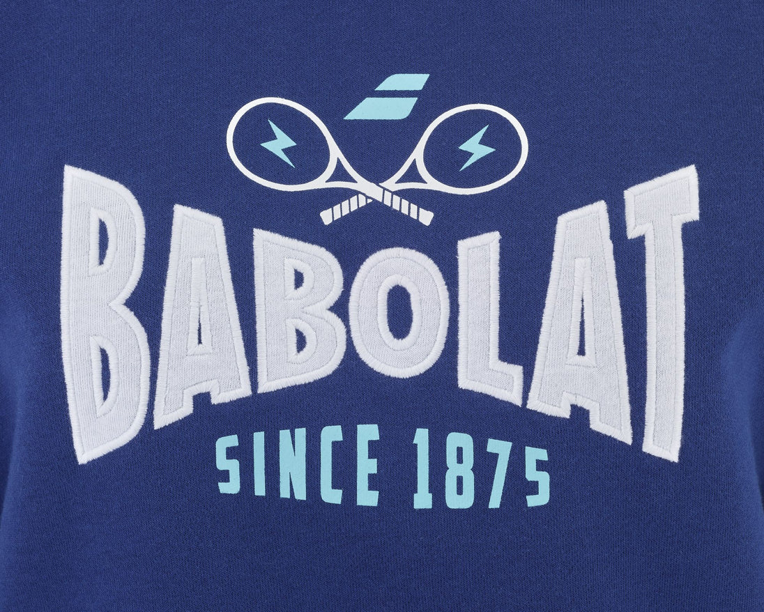 4WTE041-4000 Babolat Women's Exercise Hooded Tennis Training Sweatshirt (Estate Blue)