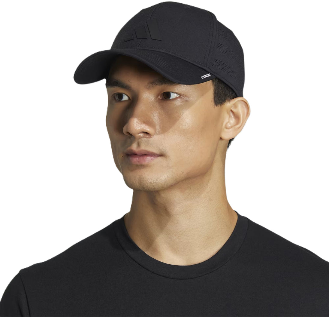 5157017 Adidas Men's Gameday 4 Stretch Fit Tennis Hat (Black/White)